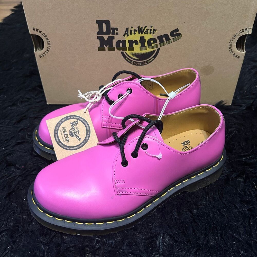 Dr Martens 1461 pink Leather lace up Oxford shoes women’s 7 new